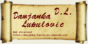 Damjanka Lupulović vizit kartica